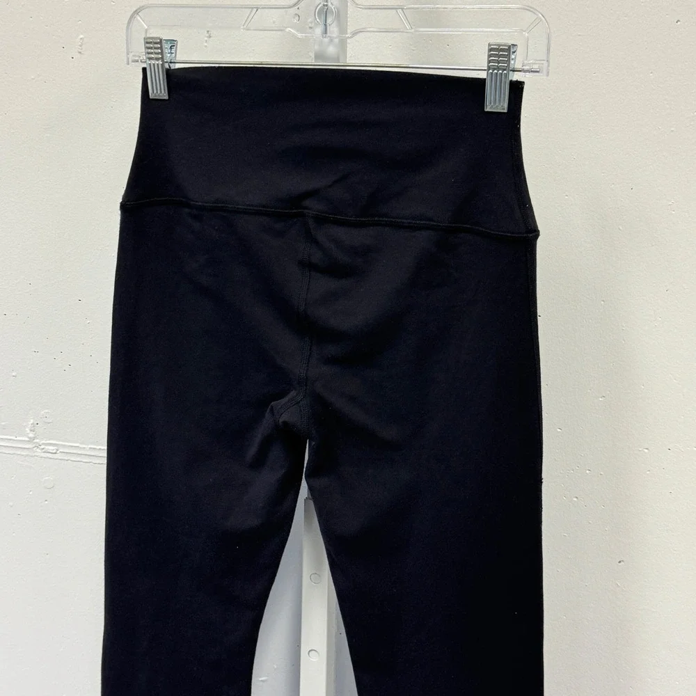 Alo Yoga High Waist Airbrush Bootcut Flare Leggings Black Size Small Yoga Pants